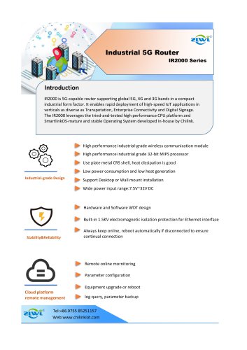 Industrial 5G Router IR2000 Series