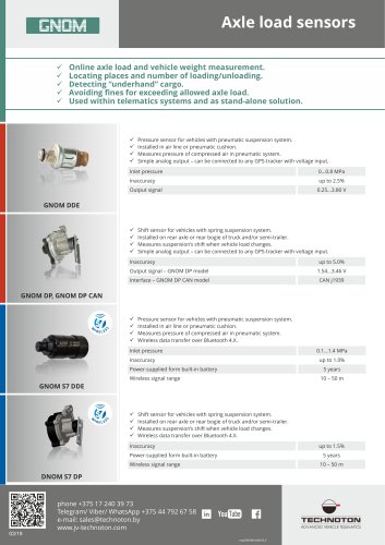 GNOM axle load sensors