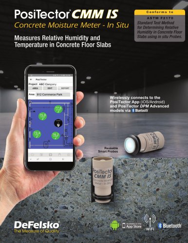 Measures Relative Humidity and Temperature in Concrete Floor Slabs