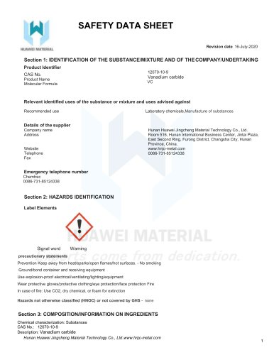 Vanadium carbide