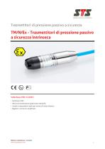 TM/N/Ex - Trasmettitori di pressione passivo a sicurezza intrinseca - 1