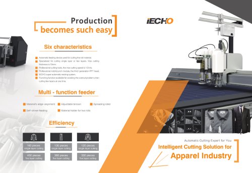 Intelligent cutting solution for apparel industry