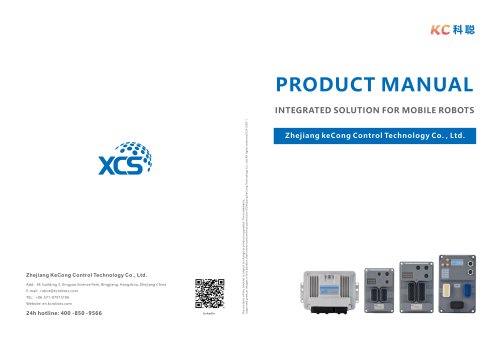 KC  PRODUCT MANUAL INTEGRATED SOLUTION FOR MOBILE ROBOTS