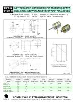 SINGLE COIL ELECTROMAGNETS FOR PUSH-PULL ACTION N 010