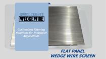 Flat Wedge Wire Screen