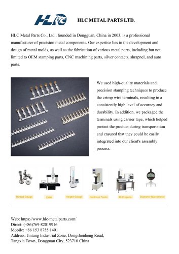 wire terminal stamping