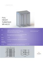 WR-442-D FULL HEIGHT TURNSTILES