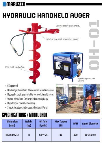 Hydraulic auger drill OH01