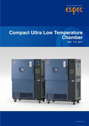 Compact Ultra Low Temperature Chamber MC series