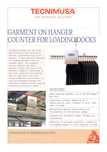 Garment On Hanger Counter for Loading Docks