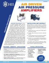 AIR DRIVEN AIR PRESSURE AMPLIFIERS