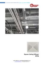 SQUARE CEILING DIFFUSER / KTA 1-2-3-4 WAY SERIES