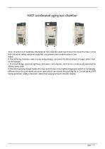 HAST accelerated aging test chamber