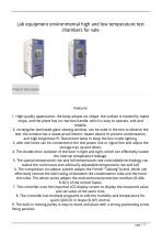 Lab equipment environmental high and low temperature testchambers for sale