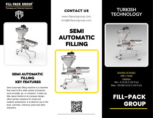 SEMI AUTOMATIC FILLING MACHINE