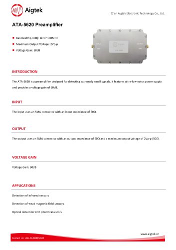 ATA-5620 Preamplifier