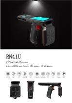 RN41U Android PDA Barcode Scanner UHF RFID Reader Handheld Data Collector