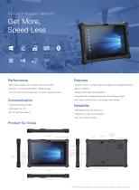 RT-I10J 10 inch Windows 10 Rugged Industrial Tablet Waterproof and Dustproof