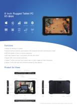 RT-I86H 8 inch Windows 10 Rugged Industrial Tablet Waterproof and Dustproof