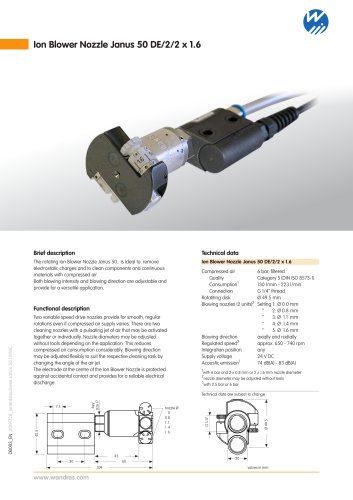 Ion Blower Nozzle Janus 50 DE