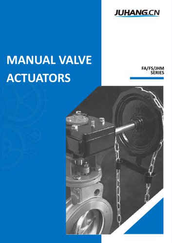 JUHANG Fx&JHM Series Manual Actuator-E-Catalogue