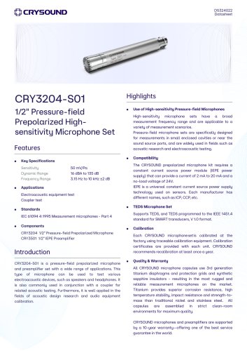 CRY3204-S01 Microphone Set