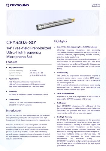 CRY3403-S01 Microphone Set