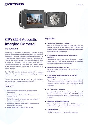 CRY8124 Acoustic  Imaging Camera