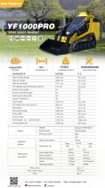INFRONT Brand New Front End Loader Crawler Mini Skid Steer Loader Price CE Approved Tracked Small Skid Loader YF1000PRO