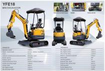 INFRONT Cheap Price Factory Production Excavators Mini Excavator 1 Ton 1.2 Ton 1.5 Ton Mini Bagger Mini pelle YFE15B