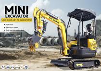 INFRONT FREE SHIPPING EPA Kubota Engine Mini Excavators 1.3 Ton Farm Used New Crawler Digger Small Mini Excavator 1 Ton Machine Prices YFE13B
