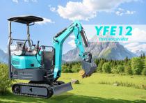 INFRONT Free Shipping Excavator 1.2 Ton Digger Farm Small Excavators YFE12A
