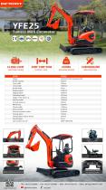 INFRONT Free Shipping Kubota Excavators EPA Engine 2.5 Ton Home Mini bagger1 Ton 2 Tons New excavadora Machine YFE25A