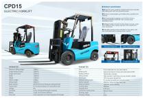 INFRONT Full Electric Forklift 1.5 Ton Pallet Stacker Forklift Truck CPD15
