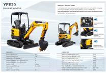 INFRONT Mini Pelle Minibagger Farm 2 Ton Miniescavatore Excavators Home Crawler excavadora YFE20C