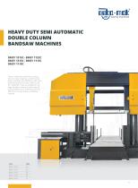 Heavy Duty Semi Automatic Double Column Bandsaw Machines