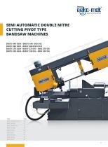 Semi Automatic Double Mitre Cutting Pivot Type Bandsaw Machines