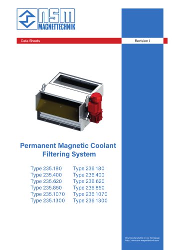 Permanent Magnetic Coolant Filtering System