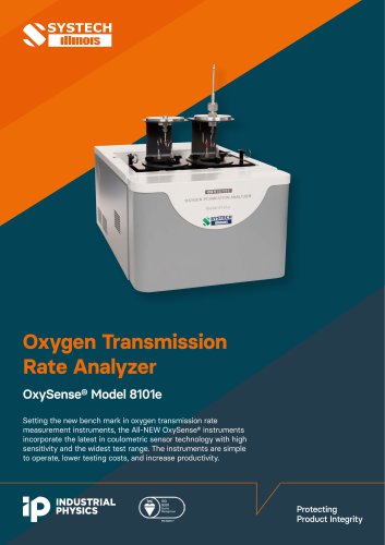 Systech 8101e OxySense® Oxygen Transmission Rate Analyzer