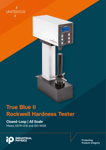 United Testing Rockwell Hardness Tester Tru-Blue II