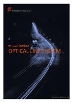 OPTICAL LINE SYSTEM Product Brochure IP over DWDM