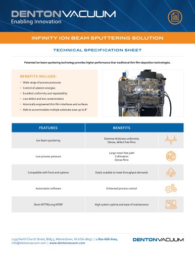 INFINITY ION BEAM SPUTTERING SOLUTION