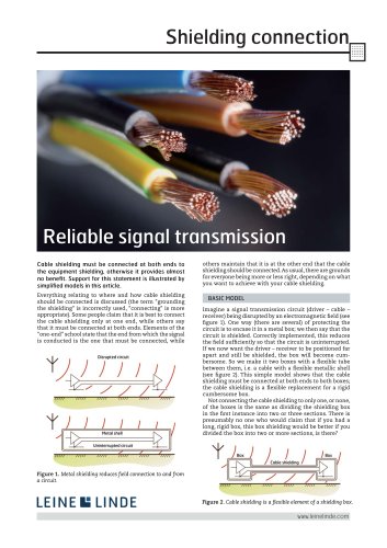 Shielding connection