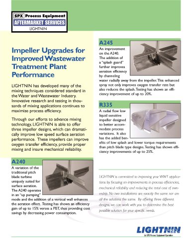 LIGHTNIN Impeller Upgrade