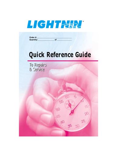 LIGHTNIN Quick Reference Guide