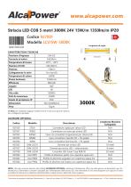 Striscia LED COB 5 metri 3000K 24V 15W/m 1350lm/m IP20