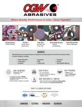 CGW Abrasives Line Card Brochure