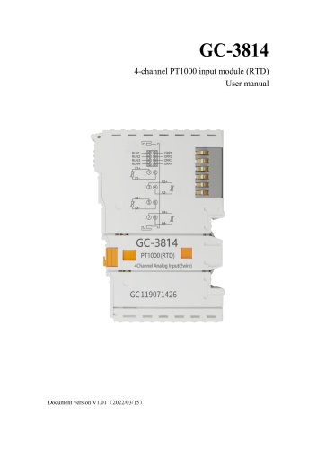 GC-3814-4 Channel PT1000 input module