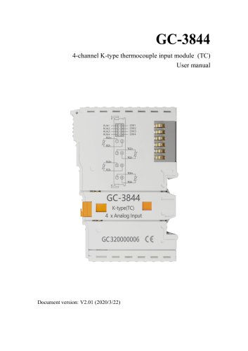 GC-3844-4 Channel K-type Thermocouple Input Module