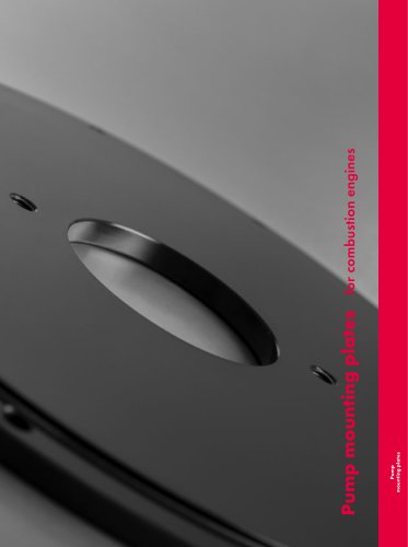 Pump mounting plates for combustion engines